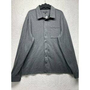 Linus Tech Tips Mens Size XL Gray 9-5 Collection Button Up Shirt (J11)